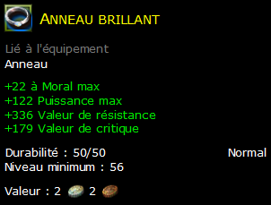 Anneau brillant