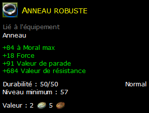 Anneau robuste