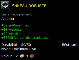 Anneau robuste