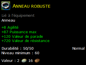 Anneau robuste