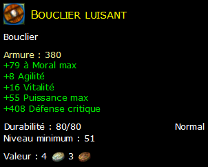 Bouclier luisant