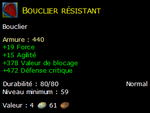 Bouclier résistant