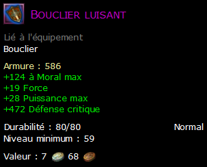 Bouclier luisant