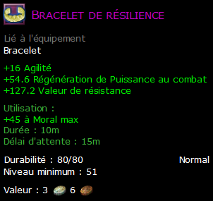 Bracelet de résilience