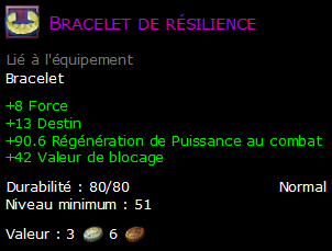 Bracelet de résilience