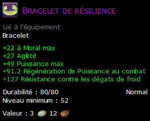 Bracelet de résilience