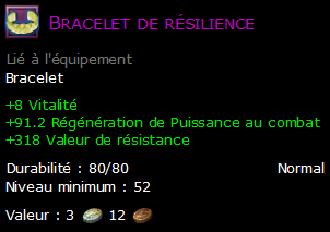 Bracelet de résilience