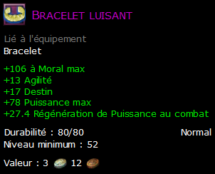 Bracelet luisant