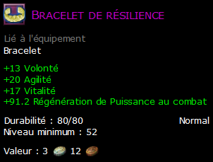 Bracelet de résilience