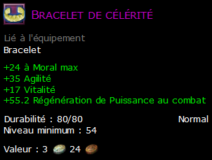 Bracelet de célérité