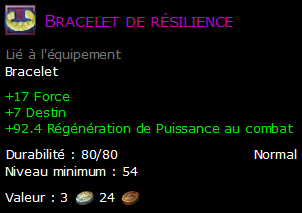 Bracelet de résilience