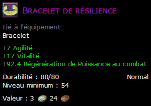 Bracelet de résilience