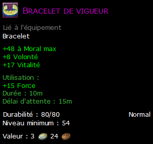 Bracelet de vigueur