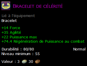 Bracelet de célérité