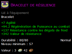 Bracelet de résilience