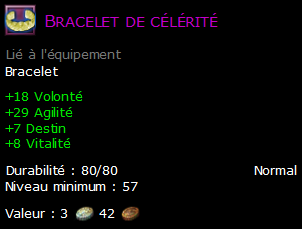 Bracelet de célérité