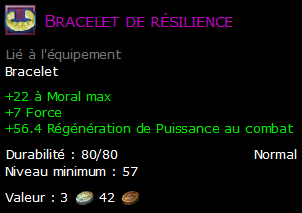 Bracelet de résilience