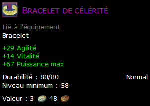 Bracelet de célérité