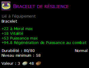 Bracelet de résilience