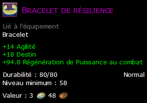 Bracelet de résilience