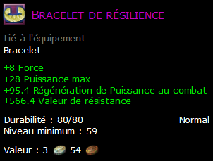 Bracelet de résilience