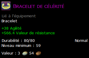 Bracelet de célérité