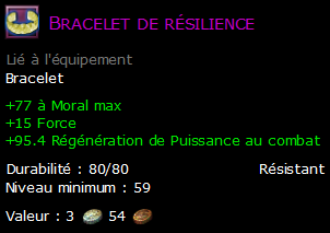 Bracelet de résilience