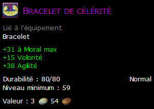 Bracelet de célérité