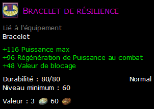 Bracelet de résilience