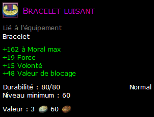 Bracelet luisant