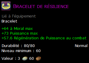 Bracelet de résilience