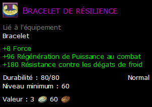 Bracelet de résilience