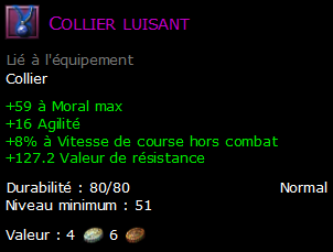 Collier luisant