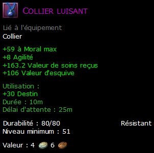 Collier luisant