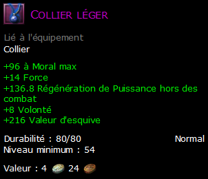 Collier léger