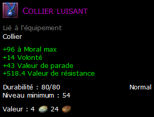 Collier luisant