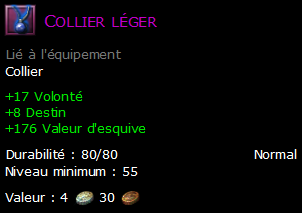 Collier léger