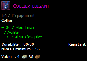 Collier luisant