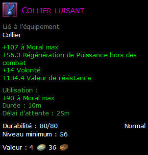 Collier luisant