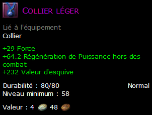 Collier léger