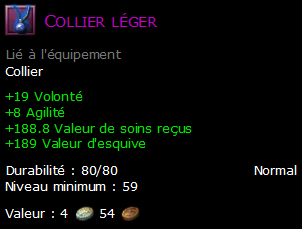 Collier léger