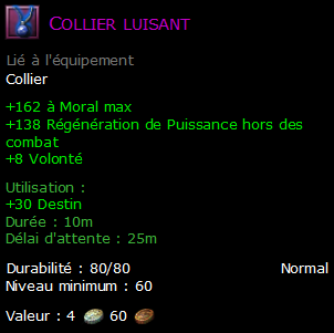 Collier luisant