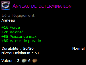 Anneau de détermination