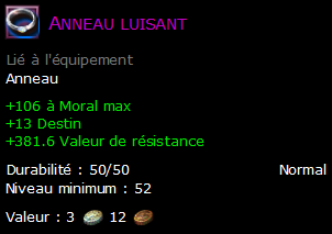 Anneau luisant