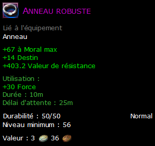 Anneau robuste