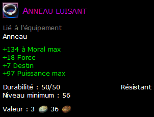 Anneau luisant