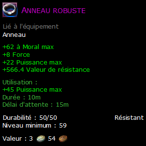 Anneau robuste