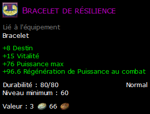 Bracelet de résilience