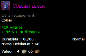 Collier léger