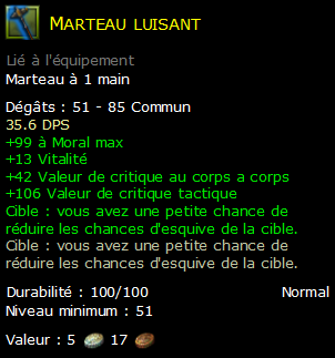 Marteau luisant